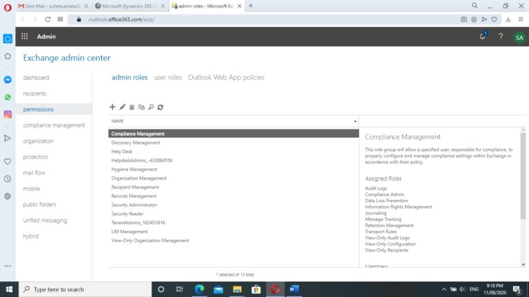 Dynamics Admin , permissions, user roles, policies,etc